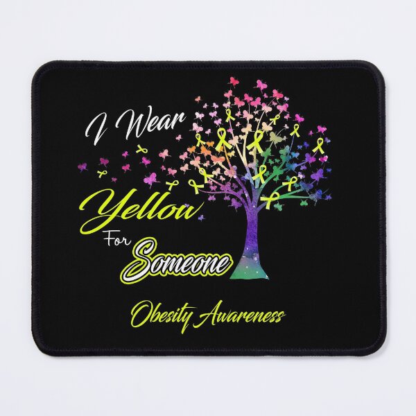 Item preview, Ribbon Tree I Wear Yellow For Someone Obesity Awareness designed and sold by Tadmab.