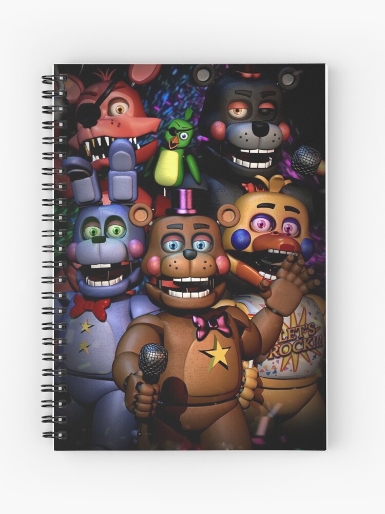 Main Animatronics: FNAF Security Breach Spiral Notebook 