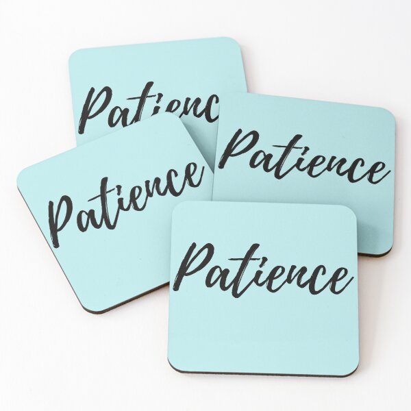 Item preview, Patience - Blue Background Powerful Affirmation designed and sold by ActionFocus.