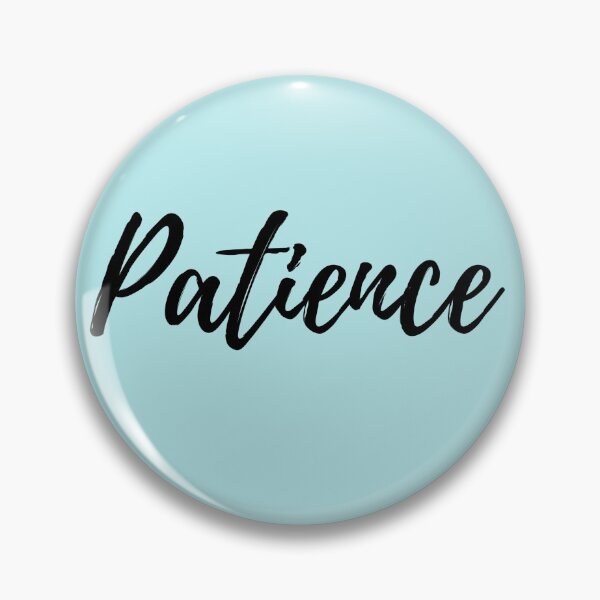 Item preview, Patience - Blue Background Powerful Affirmation designed and sold by ActionFocus.