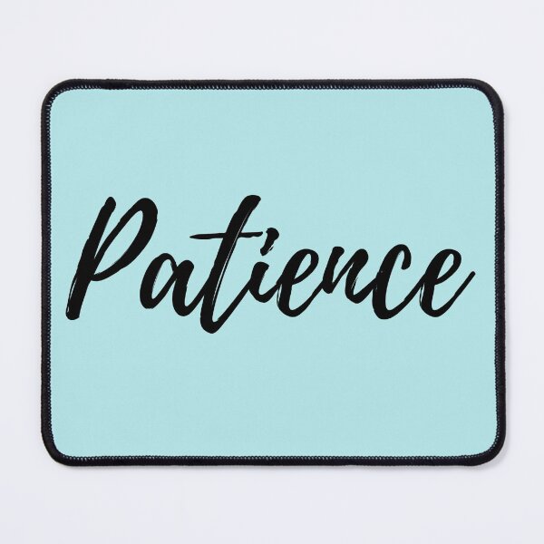 Item preview, Patience - Blue Background Powerful Affirmation designed and sold by ActionFocus.