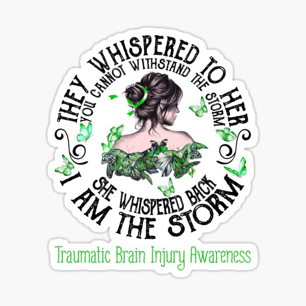 Item preview, Women Traumatic Brain Injury Warrior I Am The Storm designed and sold by Grooffos.