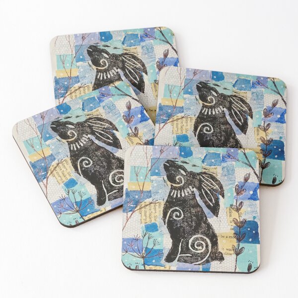 Item preview, Winter Hare Collage designed and sold by Hollys-Prints.