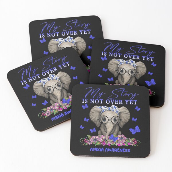 Item preview, Cute Elephant My Story Is Not Over Yet Ataxia Awareness designed and sold by Adropine.