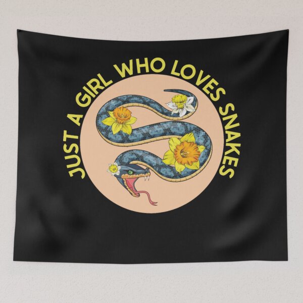 Item preview, girl who loves snakes designed and sold by ClamenTaon.