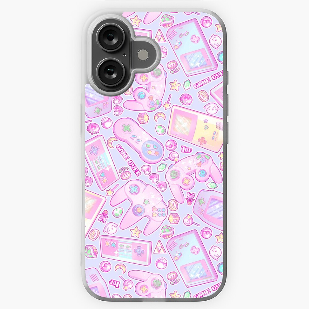Aperçu de l'œuvre Coque souple iPhone créée et vendue par PastelPollution.
