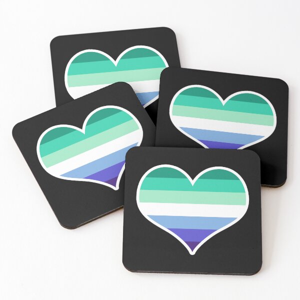 Item preview, Gay Men's Pride Flag Heart designed and sold by PKHalford.