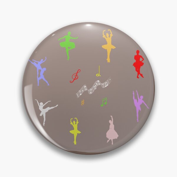 Aperçu de l'œuvre Figures de danseur de ballet de différentes couleurs sur fond marron clair créée et vendue par simonayoshida.
