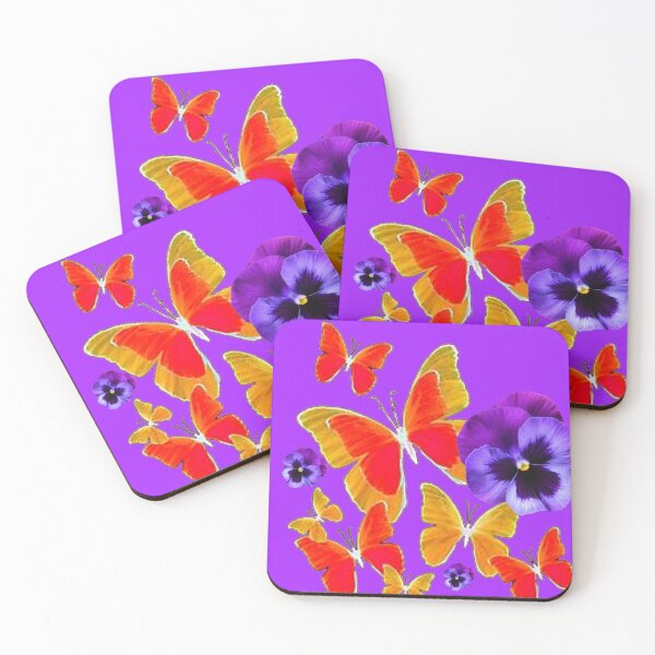 Item preview, PURPLE SPRING PANSIES  FANTASY BUTTERFLY DESIGNS designed and sold by sharlesart.
