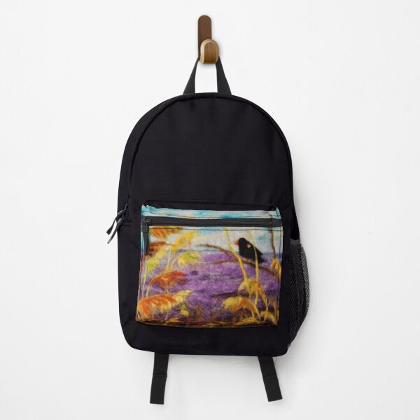 Item preview, Black bird in the lavender field- Redbubble fashion and home accessories designed and sold by Winnie Tam.