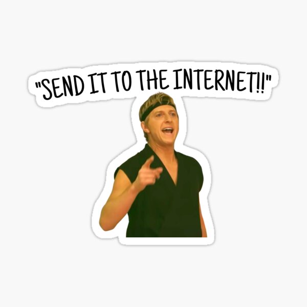 Envíelo a Internet !! Pegatina