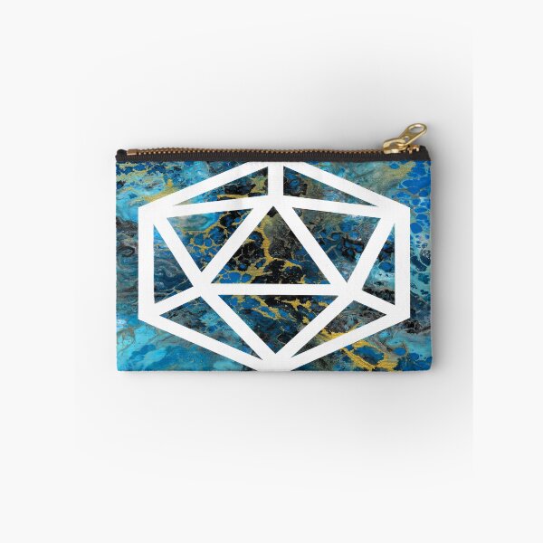 Item preview, Critical Splash D20 - Acrylic Pour designed and sold by HandmadeHill.