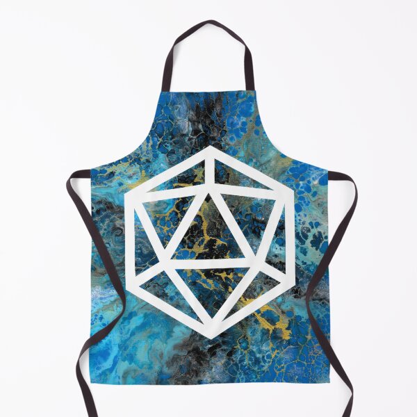 Item preview, Critical Splash D20 - Acrylic Pour designed and sold by HandmadeHill.