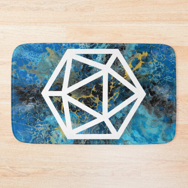 Item preview, Critical Splash D20 - Acrylic Pour designed and sold by HandmadeHill.