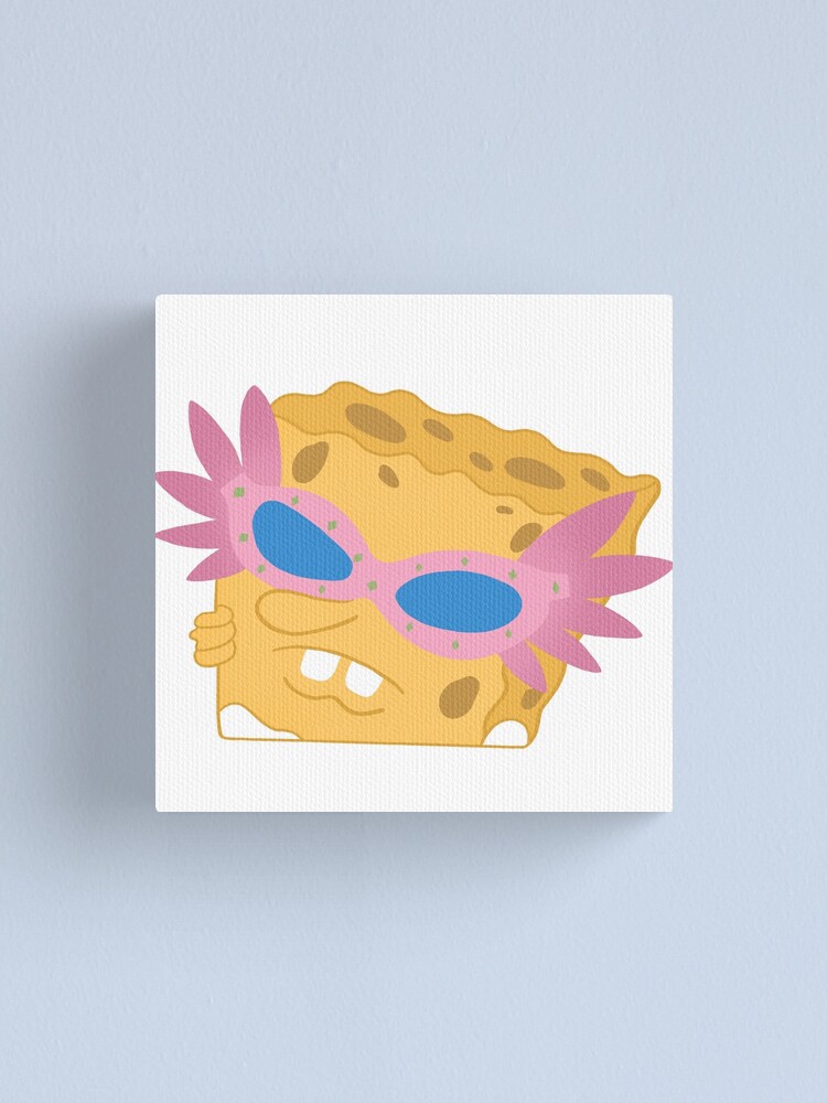 Spongebob meme face | Canvas Print