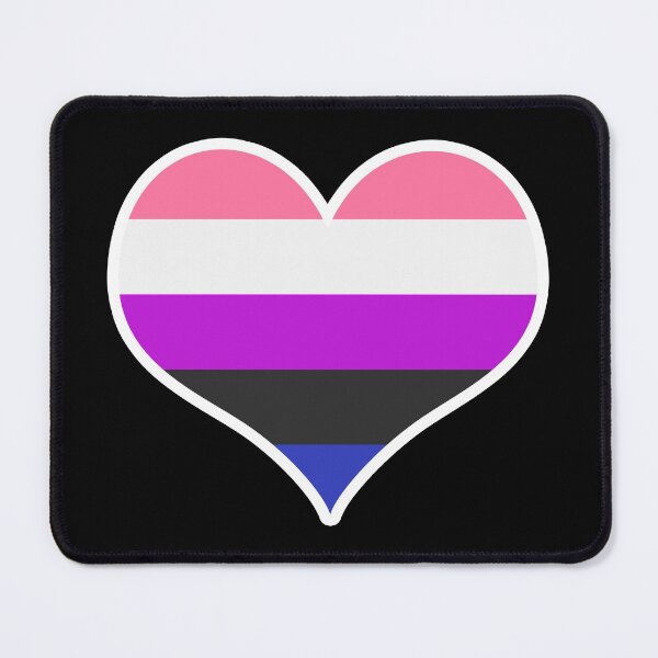 Item preview, Genderfluidity Pride Flag Heart designed and sold by PKHalford.