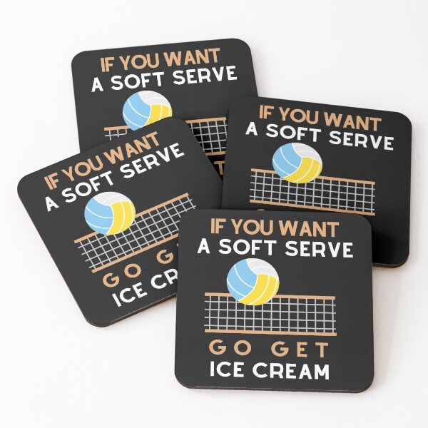 Aperçu de l'œuvre SI vous voulez un service doux, allez chercher du volley-ball à la crème glacée créée et vendue par FOSLIGHT.