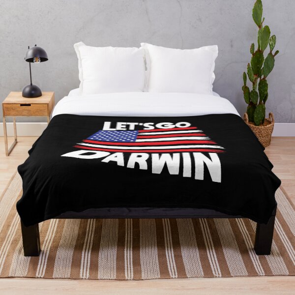 Item preview, Let's Go Darwin Let's Go Brandon divertida bandera de EE. UU. designed and sold by Panda2Shop.
