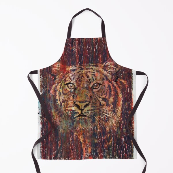 Item preview, Tiger - Hand Drawn Oil and Ink Portrait designed and sold by HRHildebrand.