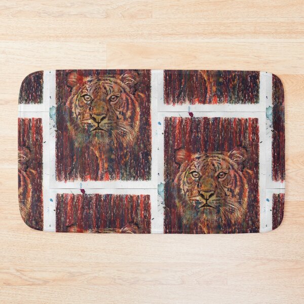 Item preview, Tiger - Hand Drawn Oil and Ink Portrait designed and sold by HRHildebrand.