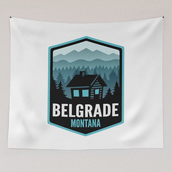 Item preview, Belgrade Montana Mountain Town Cabin designed and sold by HalpinDesign.