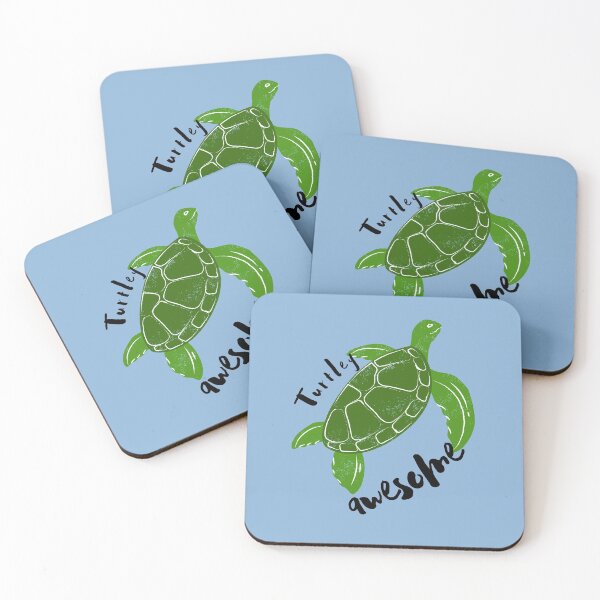 Item preview,  Turtley awesome -Animal Puns designed and sold by BronikowskiART.