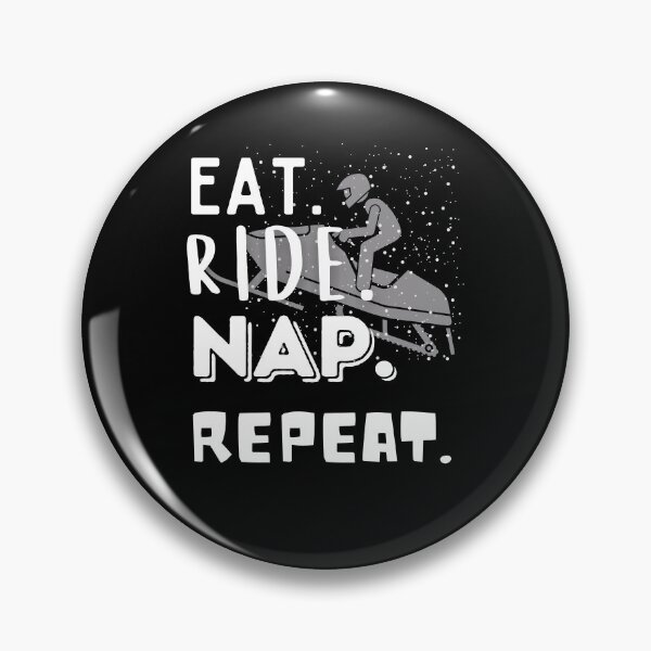 Item preview, The EAT. RIDE. NAP. REPEAT. Sled -Funny Snowmobile designed and sold by Rally-Girl.
