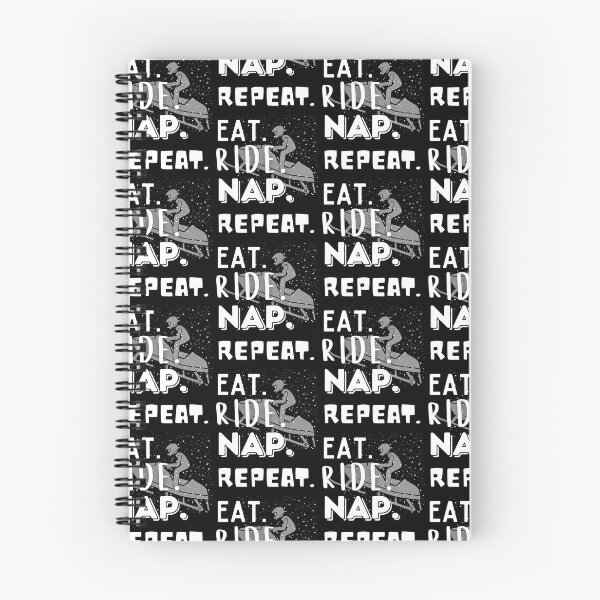Item preview, The EAT. RIDE. NAP. REPEAT. Sled -Funny Snowmobile designed and sold by Rally-Girl.