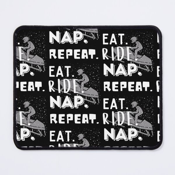 Item preview, The EAT. RIDE. NAP. REPEAT. Sled -Funny Snowmobile designed and sold by Rally-Girl.