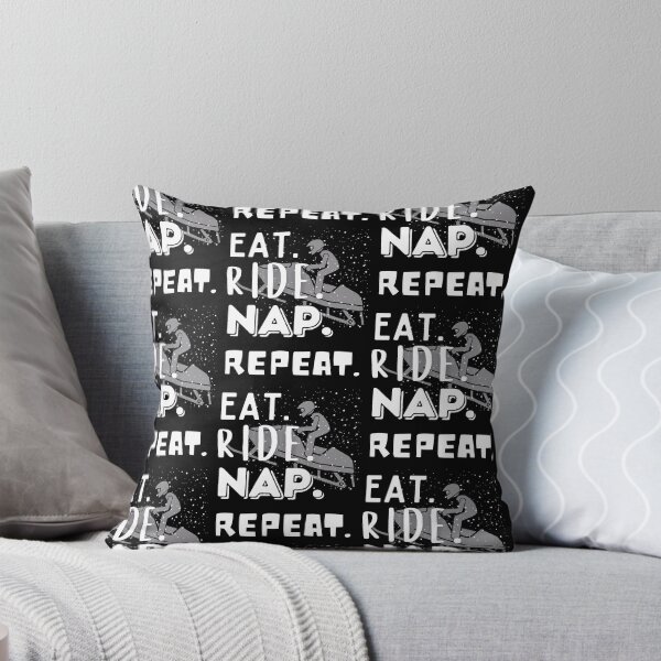 Item preview, The EAT. RIDE. NAP. REPEAT. Sled -Funny Snowmobile designed and sold by Rally-Girl.