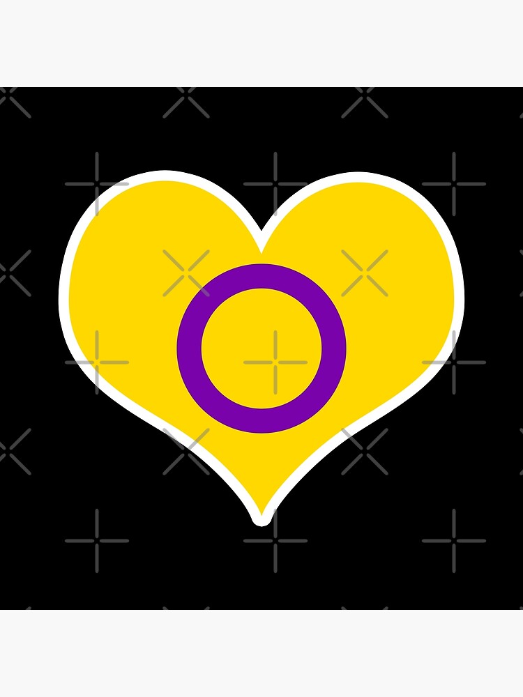 Intersex Pride Flag Heart Poster For Sale By Pkhalford Redbubble