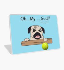 The pug was surprised Laptop Skin