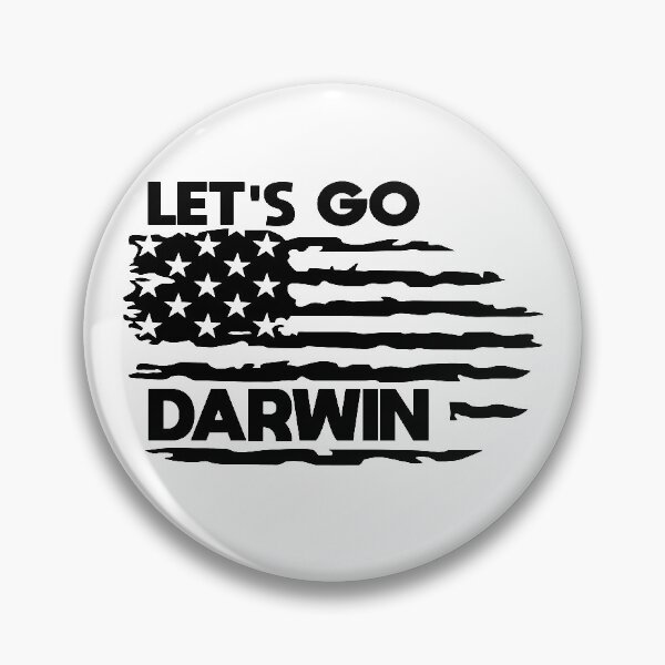 Item preview, Let's Go Darwin Black USA Flag designed and sold by Panda2Shop.