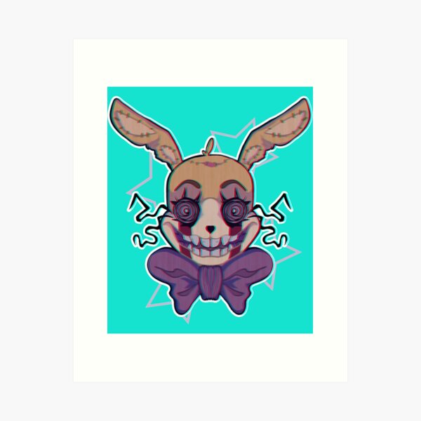 Fear Glitchtrap: FNAF (Five Nights At Freddy's) fanart. | Art Board Print