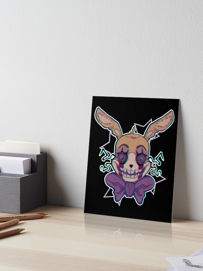 Fear Glitchtrap: FNAF (Five Nights At Freddy's) fanart. | Art Board Print