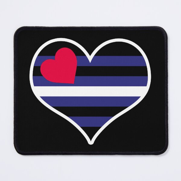 Item preview, Leather Pride Flag Heart designed and sold by PKHalford.