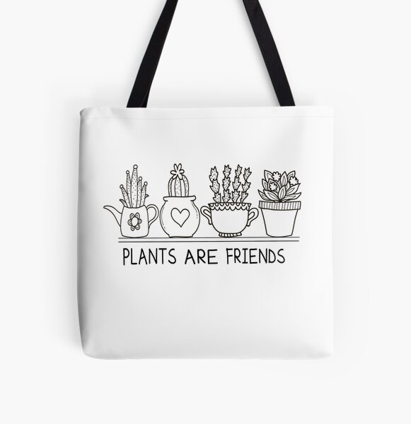 plants are friends Tote bag Shopping bag gift uk seller free postage vegan