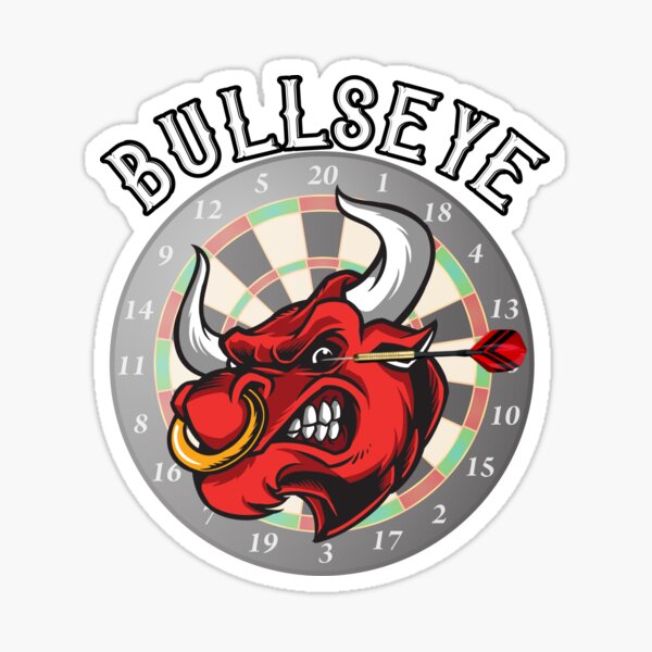 Bullseye Darts Fan Dartpfeil Dartboard Sticker