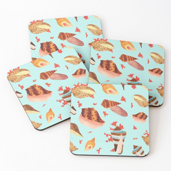 Item preview, Blue Ocean Seashell Pattern designed and sold by KewaleeTee.