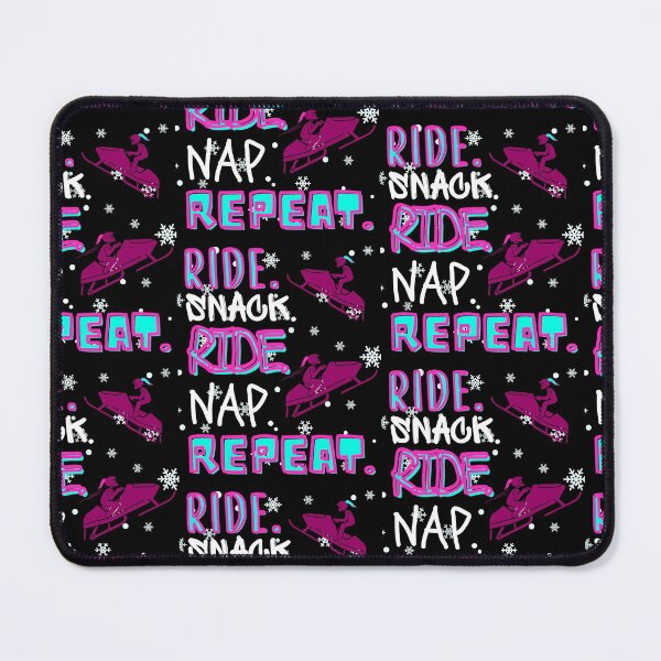 Item preview, The RIDE. SNACK. RIDE. NAP. REPEAT. Female Sled -Funny Snowmobile designed and sold by Rally-Girl.