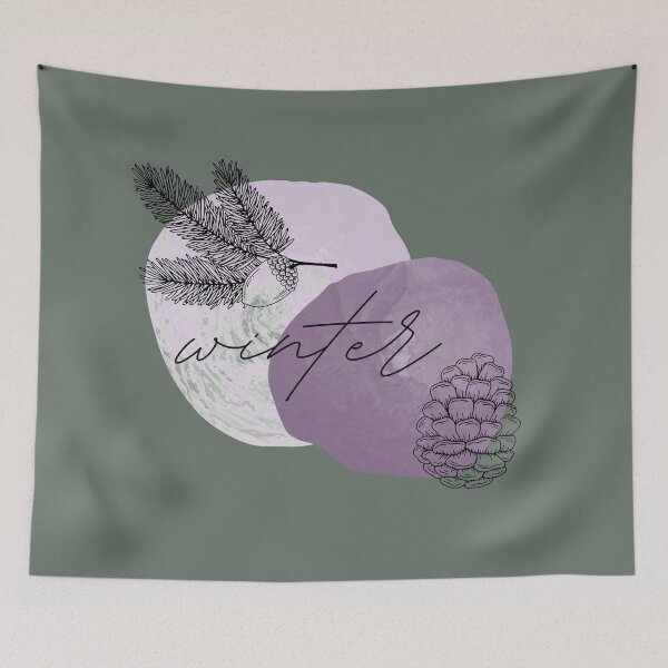 Item preview, Winter Blossom | Amethyst | Forest Pine designed and sold by WriteOnThyme.