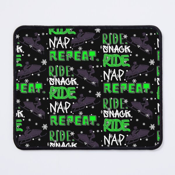 Item preview, The RIDE. SNACK. RIDE. NAP. REPEAT. Sled -Funny Snowmobile designed and sold by Rally-Girl.