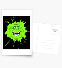Cartoon style slimer (Ghostbusters) Postcards
