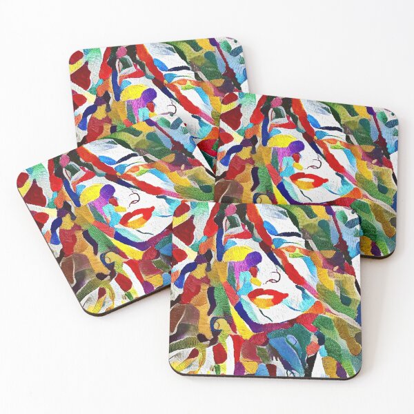 Item preview, Semi-Abstract Colorful Artsy Painting Of A Young Girl designed and sold by Artificial-Arts.