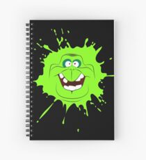 Cartoon style slimer (Ghostbusters) Spiral Notebook