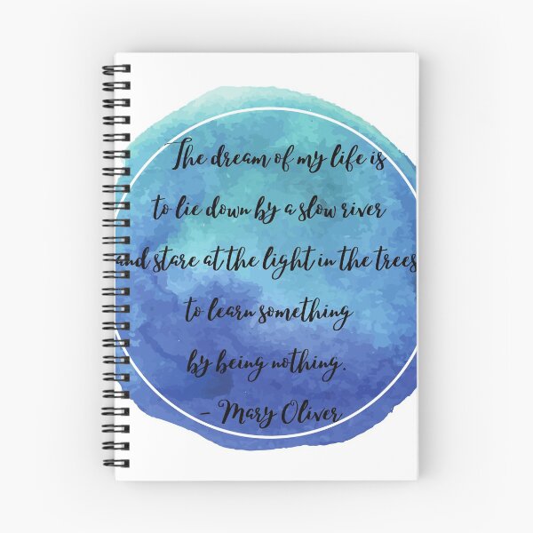 Item preview, Learn by Being Nothing | Mary Oliver designed and sold by ArtistVenus.