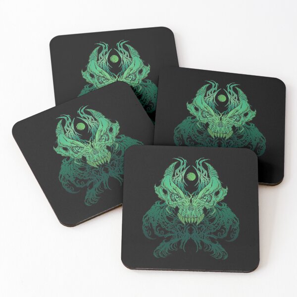 Item preview, PSICHEDELIC SKULL MONSTER GREEN designed and sold by Damyanoman_Art.