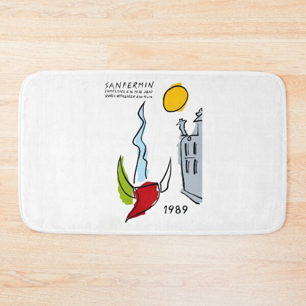Item preview, 1989 SPAIN Pamplona Running Of The Bulls Poster designed and sold by retrographics.