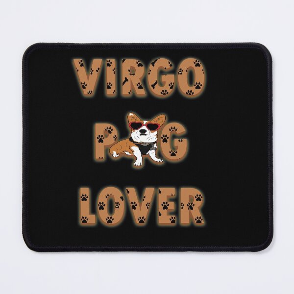 Item preview, Virgo pug lover saying/quote artistic zodiac signs astrology dog face design designed and sold by SamRVstore.