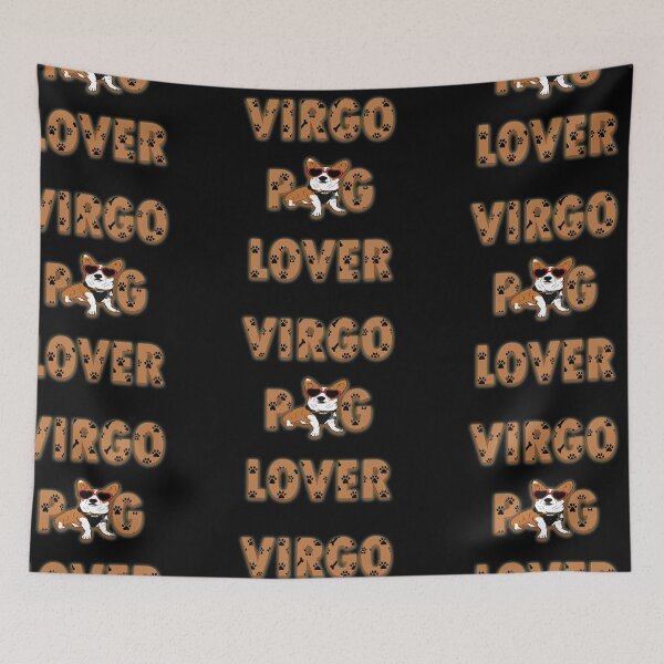 Item preview, Virgo pug lover saying/quote artistic zodiac signs astrology dog face design designed and sold by SamRVstore.